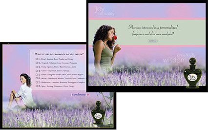 image of kiosk design for perfume