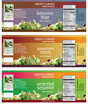 image of salad dressing labels